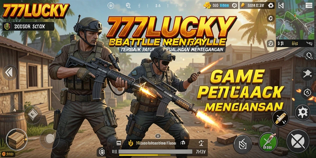 Tangkapan layar gameplay <strong>777LUCKY</strong> yang menunjukkan pertempuran seru di arena.