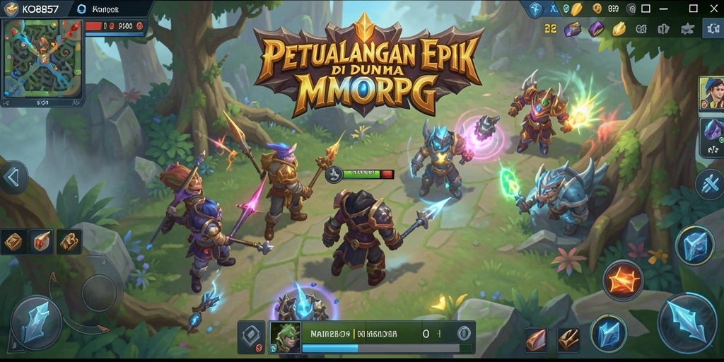 Tampilan gameplay KO857 yang mendebarkan dalam dunia MMORPG.