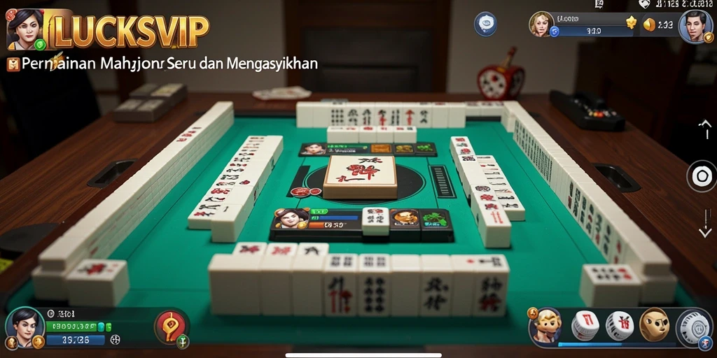 Tampilan gameplay Mahjong yang seru dan mengasyikkan di LUCKSVIP.