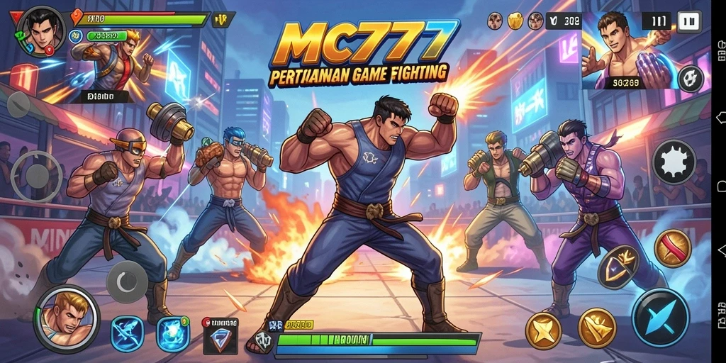 Tangkapan layar dari gameplay menampilkan pertarungan seru di <strong>MC777</strong>