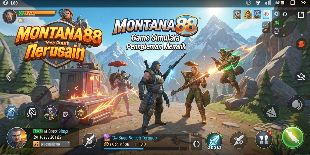 Tampilan gameplay MONTANA88 yang menawan dengan interaksi sosial.