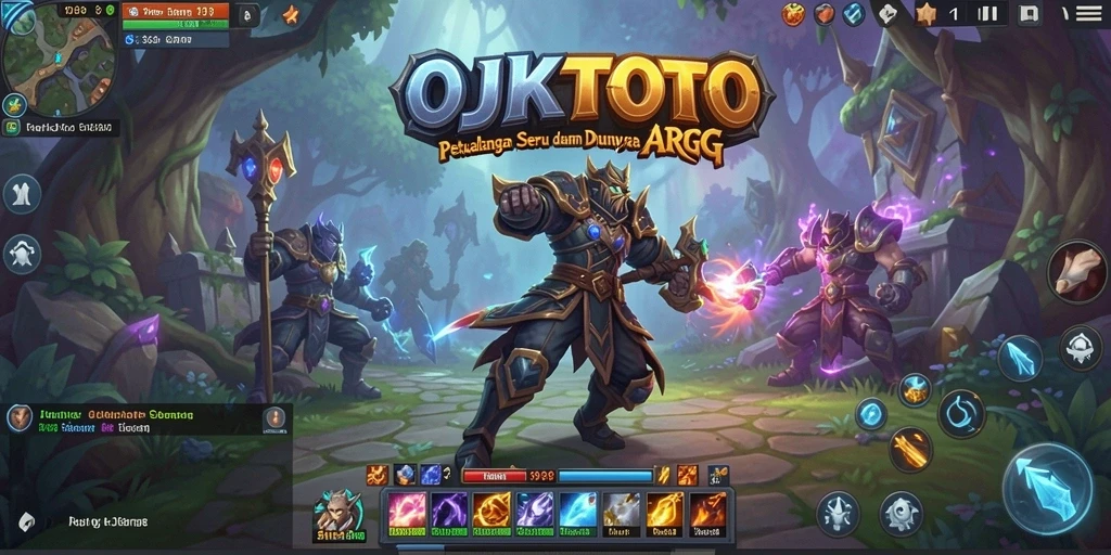 Gameplay seru OJKTOTO dengan aksi ARPG melawan monster.