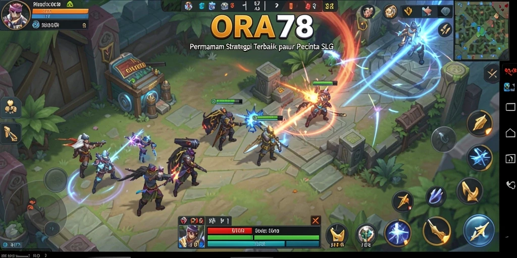 Tampilan gameplay dinamis dan strategis di ORA78.