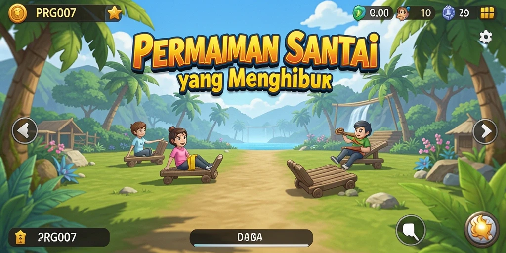 Screenshot gameplay PRG007 yang menarik dan penuh warna.
