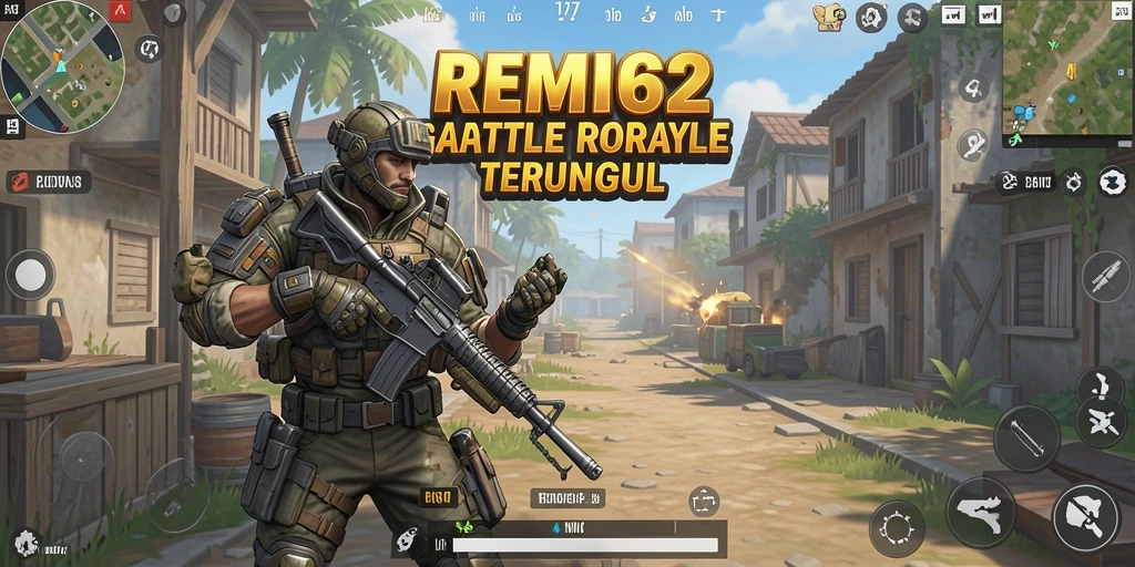 Gameplay intens dan strategis dalam pertarungan Battle Royale.