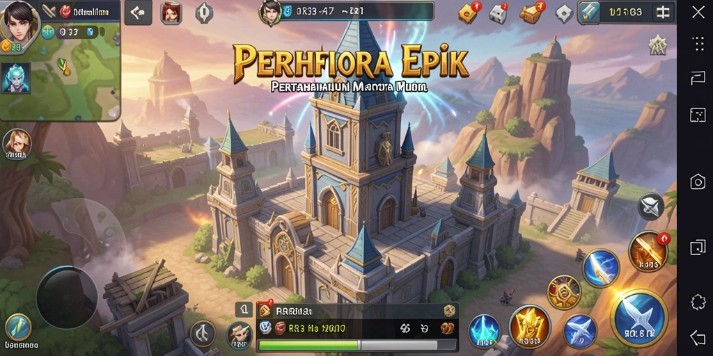 Tampilan gameplay Tower Defense yang memukau dan menantang.