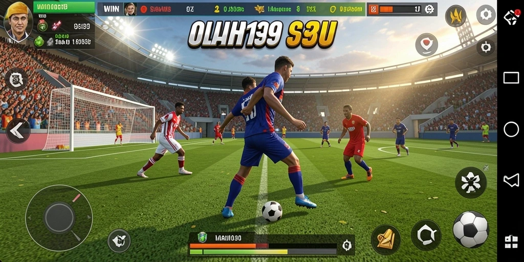 Tangkapan layar dari WIN199 menunjukkan aksi seru dalam pertandingan olahraga.